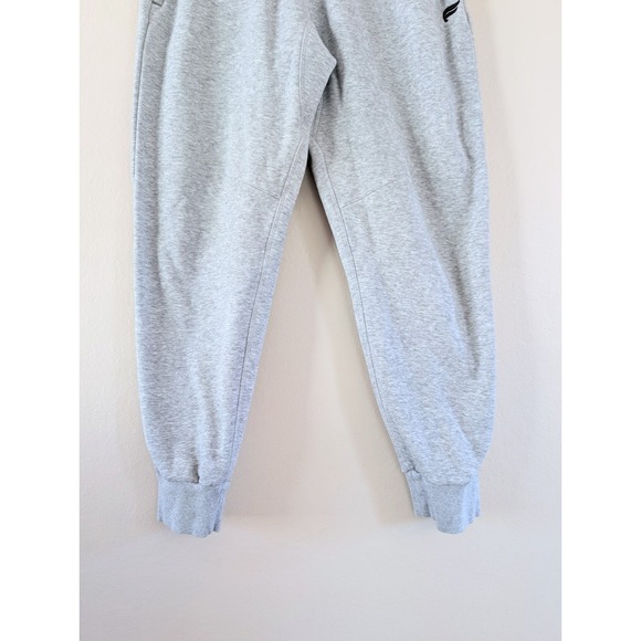 Fabletics Heather Gray Fleece Joggers Drawstring Waist Activewear Workout L - Picture 4 of 7